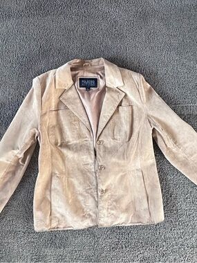 Wilsons Leather Women's Tan Suede Blazer